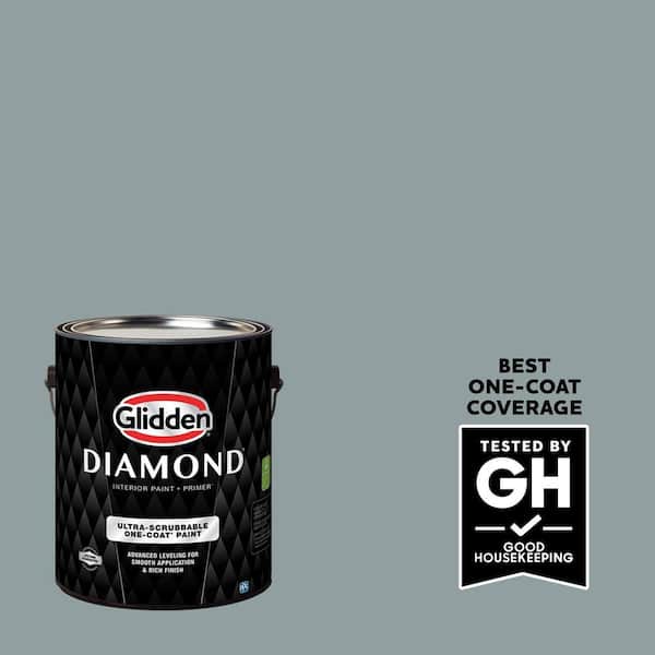 Glidden Diamond 1 gal. #PPG1036-4 After The Storm Semi-Gloss Interior Paint with Primer