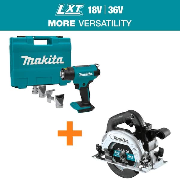 18V LXT Lithium-Ion Cordless Heat Gun (Tool Only) with 18V 6-1/2 in. LXT Sub-Compact Lithium-Ion Brushless Circular Saw