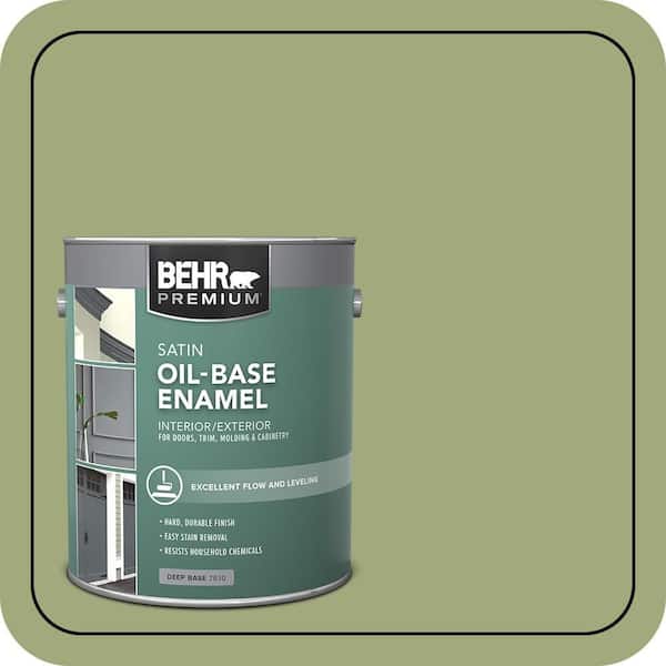 1 gal. #T18-16 Nurturing Oil-Base Semi-Gloss Enamel Interior/Exterior Paint