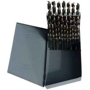 60-Piece M2 HSS Drill Bit Set - Numbered #1-60, High Speed Steel, Metal Storage Case