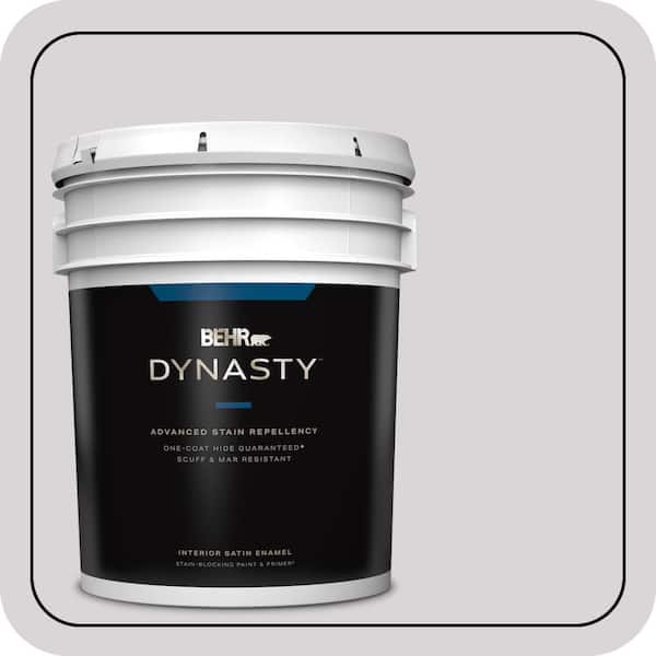 BEHR DYNASTY 5 gal. #MQ3-29 So Shy One-Coat Hide Satin Enamel Interior Stain-Blocking Paint & Primer