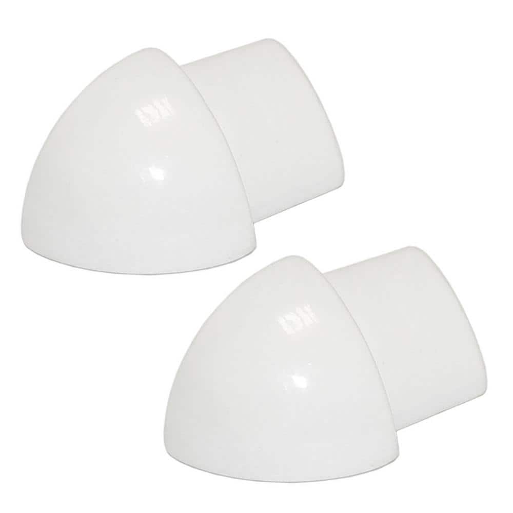 DURONDELL 0 in. D x  0.31 in. W x 0 in. L Round Edge Ext Crnr Aluminum Pwdr Ctd White Molding and Transition Trim price history on PriceWatchPro