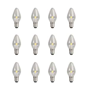 7-Watt Equivalant C7 Clear Replacement E12 Candelabra Base LED Night Light Bulb, Soft White 2700K (12-Pack)