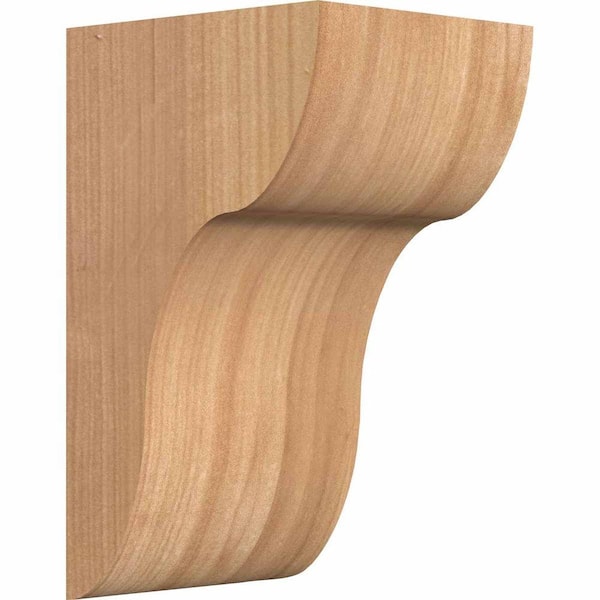 Ekena Millwork 5-1/2 in. x 6 in. x 10 in. Western Red Cedar Carmel Smooth Corbel