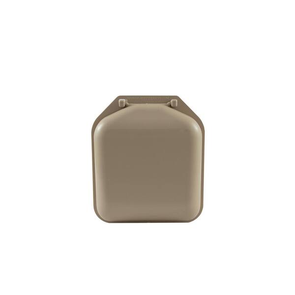 No-Pest Vent 4 in. Low Profile Dual Door Wall Vent in Tan NPVT - The Home  Depot