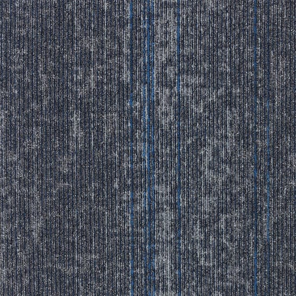Mohawk Elite Single Azure Edge Blue Com/Res 24 in. x 24 in. Adhesive Carpet Tile square W/Cushion 1 tiles/Case 1 sq. ft.