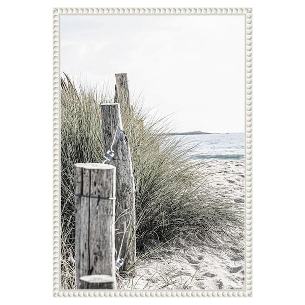 Coastal Beach V by Incado 1-Piece Floater Frame Giclee Coastal Canvas Art Print 23 in. x 16 in .