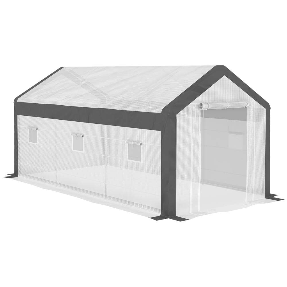 Outsunny 240 in. W x 120 in. D x 108 in. H WalkIn Greenhouse 845