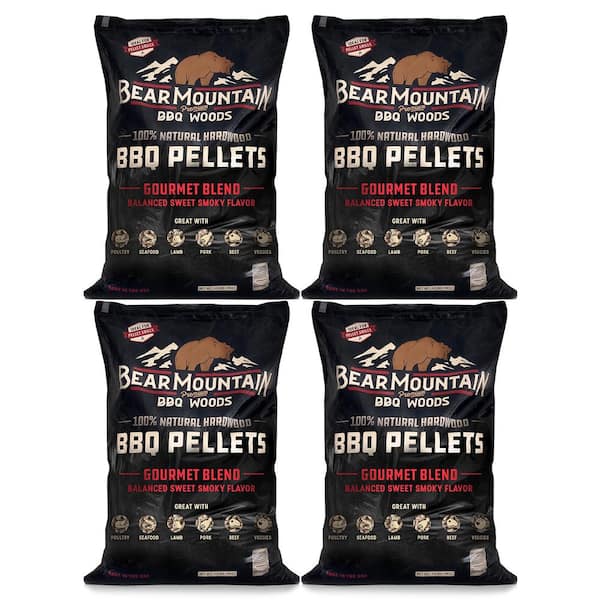 40 lbs. All-Natural Hardwood Gourmet Smoker Pellets (4-Pack)