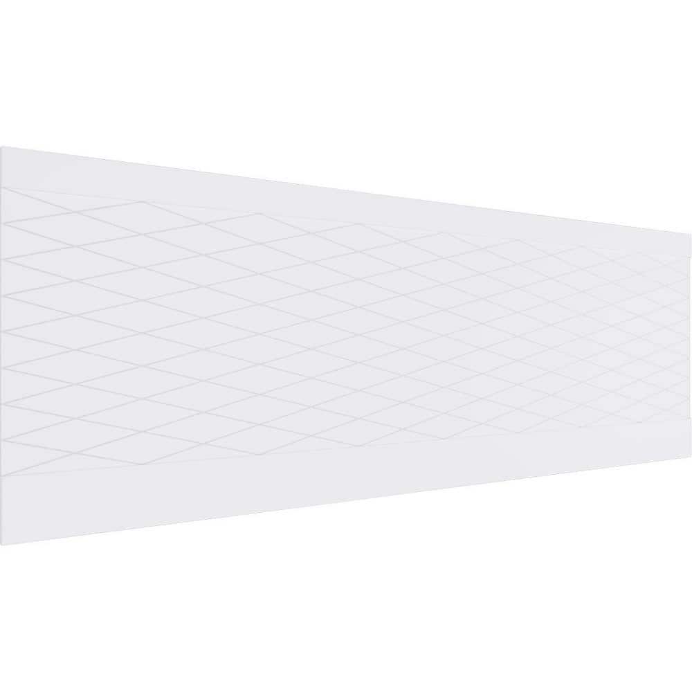 Ekena Millwork 32 in. H x 94-1/2 in. W 21.04 sq. ft. Linked Diamond PVC Wainscot Paneling Kit