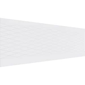 32 in. H x 94-1/2 in. W 21.04 sq. ft. Linked Diamond PVC Wainscot Paneling Kit