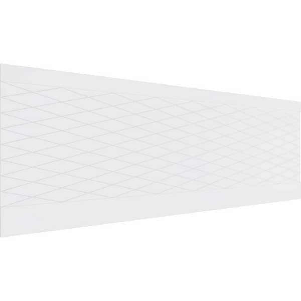 32 in. H x 94-1/2 in. W 21.04 sq. ft. Linked Diamond PVC Wainscot Paneling Kit