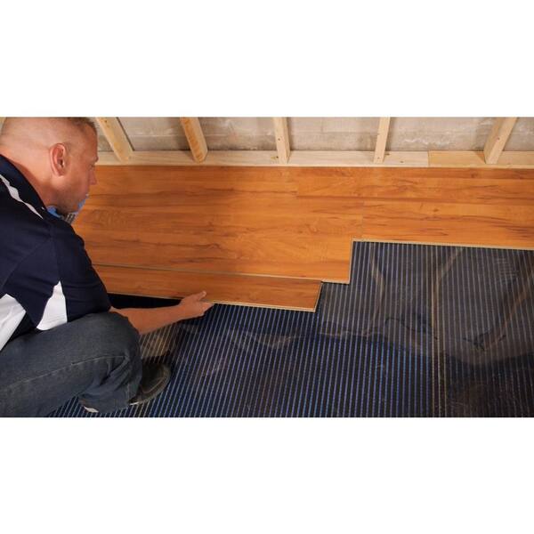 QuietWarmth 10 ft. x 36 in. 240-Volt Radiant Floor Heating System for  Laminate, Vinyl, and Floating Floors (Covers 30 sq. ft.) QWARM3X10F240 -  The Home Depot