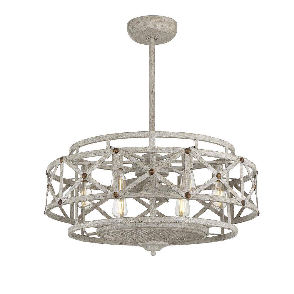 Colonade 29.5 in. W x 15.25 in. H 6-Light Provence with Gold Accents Indoor Incandescent/LED Fan D 'Lier Ceiling Fan price history on PriceWatchPro