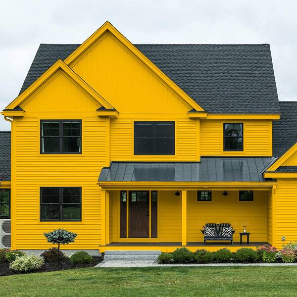 yellow exterior gloss paint