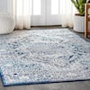 JONATHAN Y Modern Persian Vintage Medallion Navy /Light Gray 5 ft. x 8 ft. Area Rug MDP100B-5