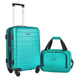 2-Piece Blue Wranger Hardside Carry-On Set with Spinner Wheels