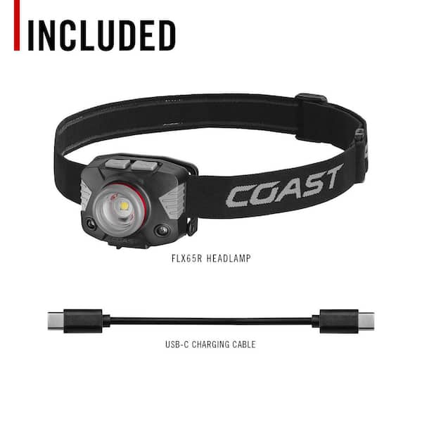 Coast FLX65R 700 Lumen Bilingual Voice Control Rechargeable LED