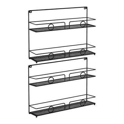 Seville Classics Expandable Bamboo Spice Rack Step Shelf Cabinet Organizer  BMB17087 - The Home Depot