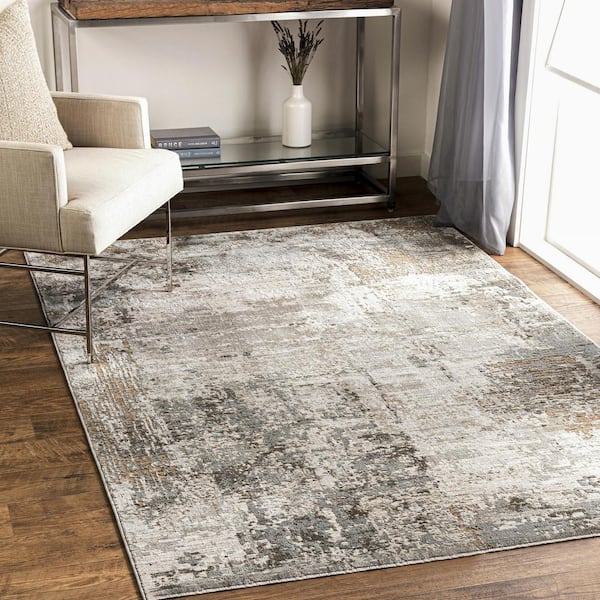 Livabliss Gismondi Dark Brown 8 ft. x 10 ft. Indoor Area Rug