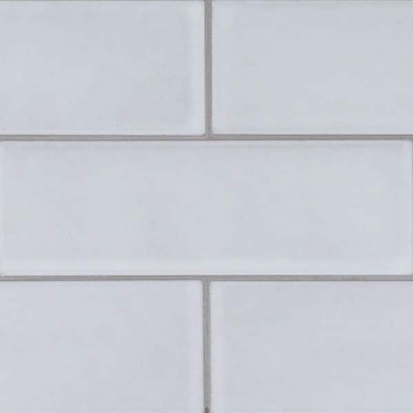 Jeffrey Court Cotton Blossom White 2.5 in. x 9.75 in. Glossy Jeffrey Court Cotton Blossom White 2.5 in. x 9.75 in. Glossy