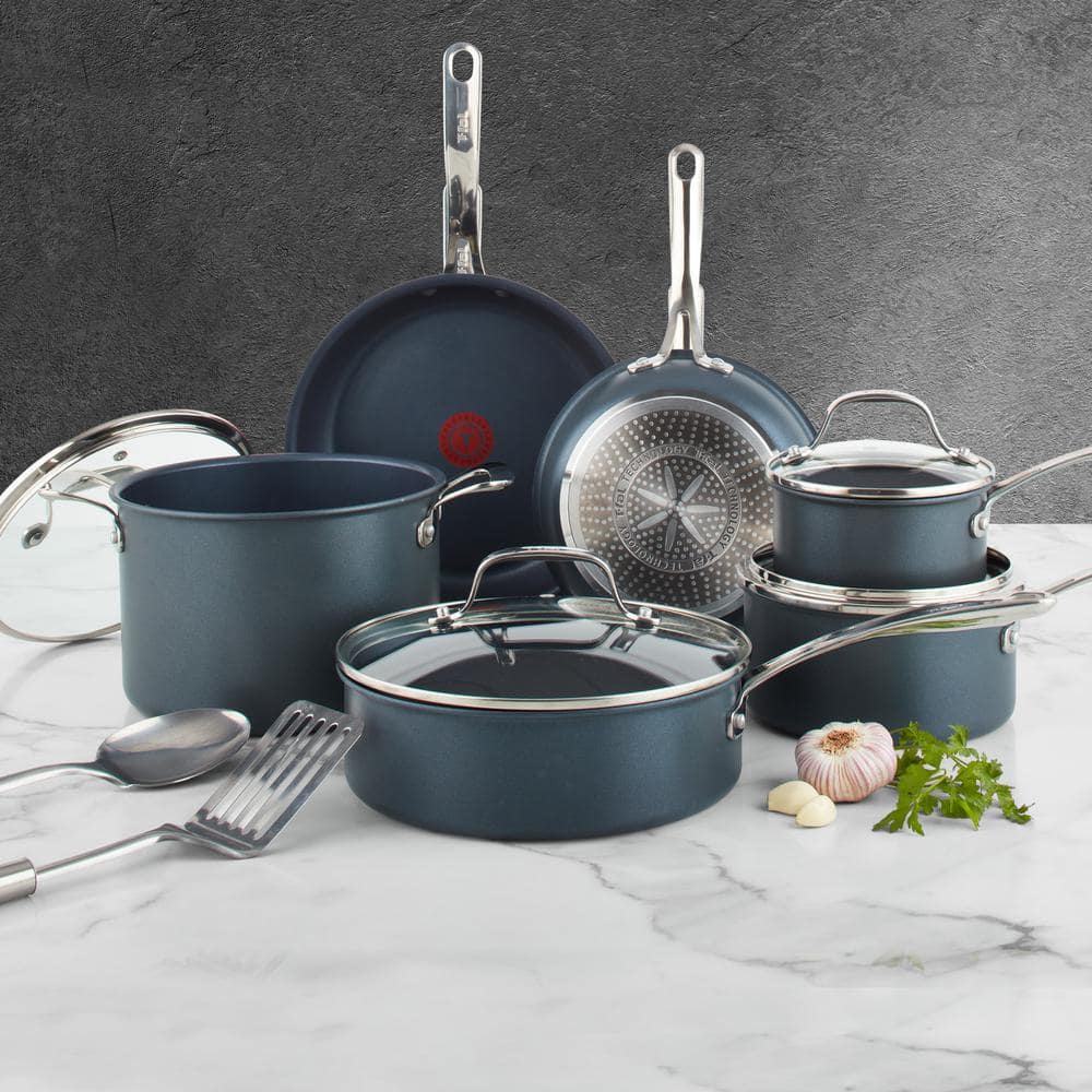 T-fal 12-Piece Platinum Nonstick Aluminum Cookware Set with Induction Base