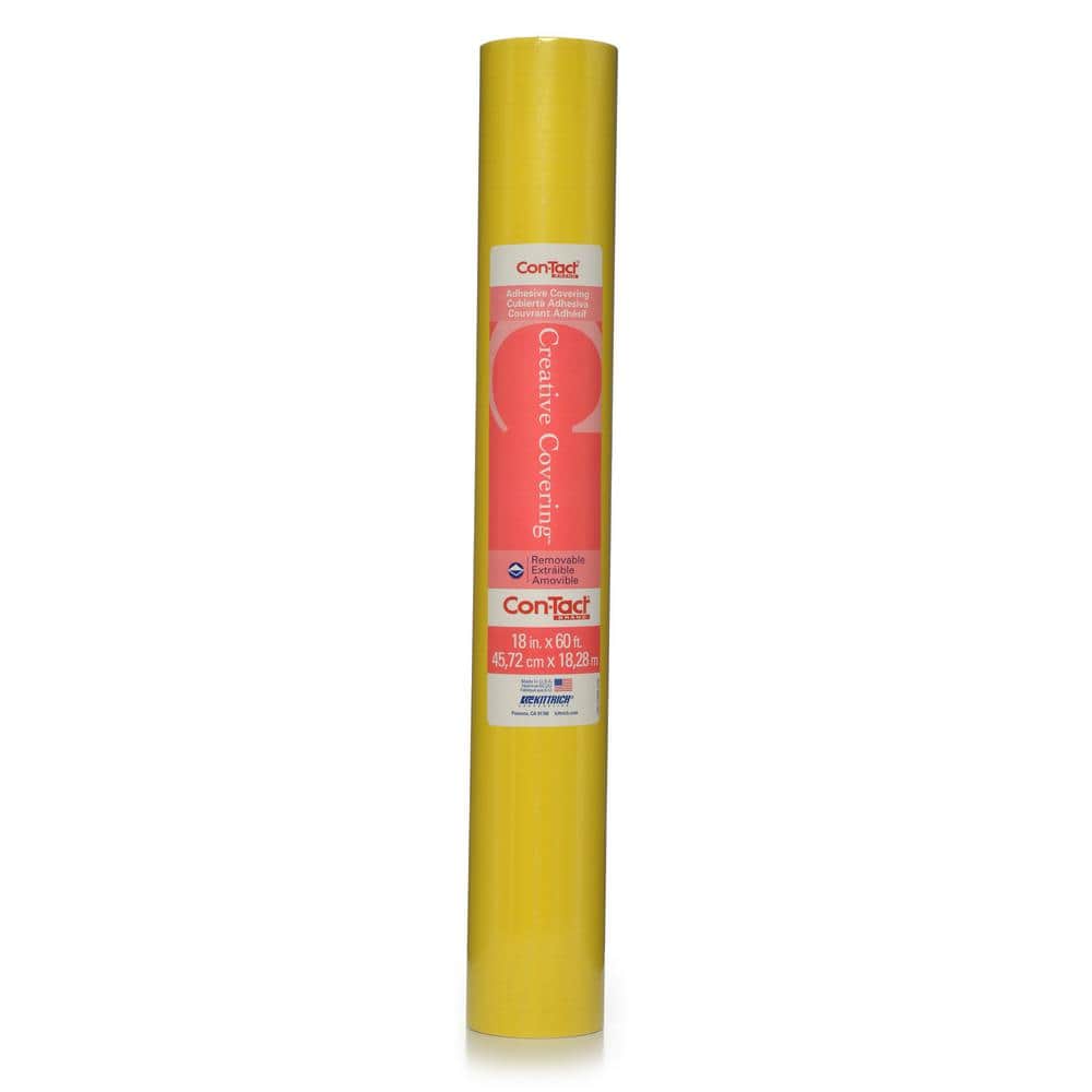 ConTact Creative Covering Dandelion Yellow 18 in. x 60 ft. Adhesive