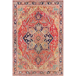 Alfons Red/Gold 2 ft. 3 in. x 3 ft. 9 in. Area Rug