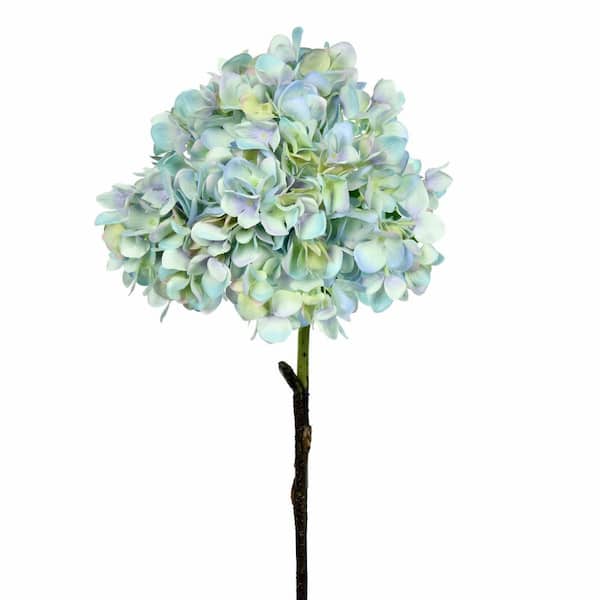 Vickerman 27 in. Artificial Blue Hydrangea Spray
