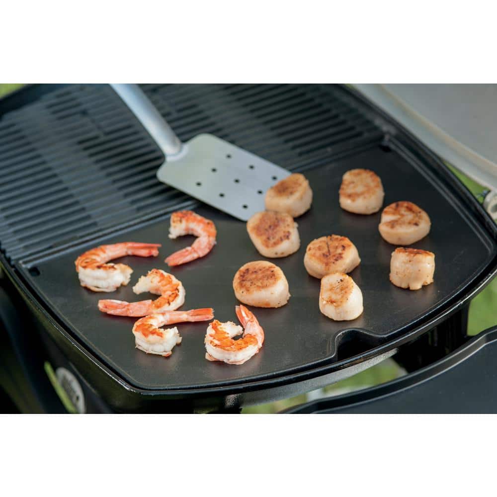Black Porcelain-Coated Steel Grill Top Griddle for BBQ