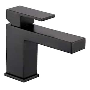 Single Hole Single-Handle Bathroom Faucet with drain in Oil Rubbed Bronze