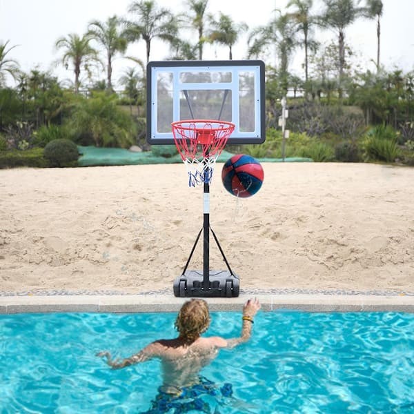 Adjustable Pool Height Basketball Hoop, Basketball Goals For Above Ground Pools