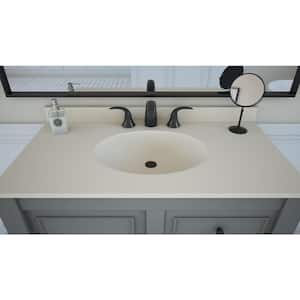 Chesapeake 25 in. W Solid Surface Vanity Top in Bone with Bone Basin