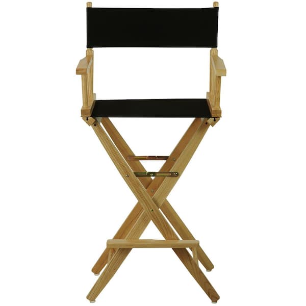 American Trails 30 in. ExtraWide Natural Wood Frame/Black Canvas Seat