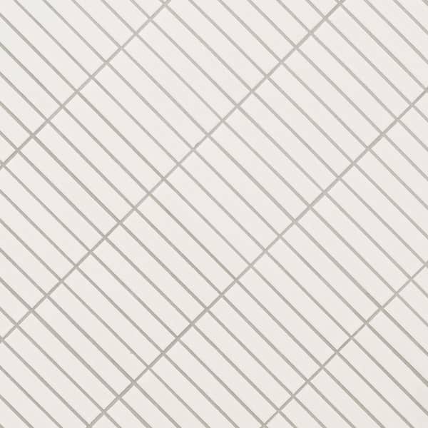 MSI Take Home Tile Sample-White Matte Stacked 4 in. x 4 in MSI Take Home Tile Sample-White Matte Stacked 4 in. x 4 in