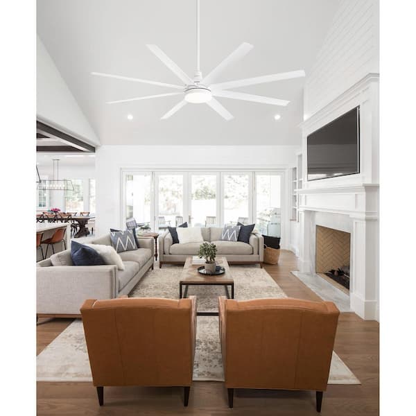Breezary Archer 72 in. Integrated LED Indoor White Ceiling