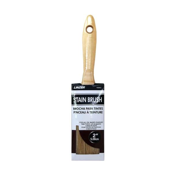 Unbranded 2 in. White Bristle Flat Stain Brush