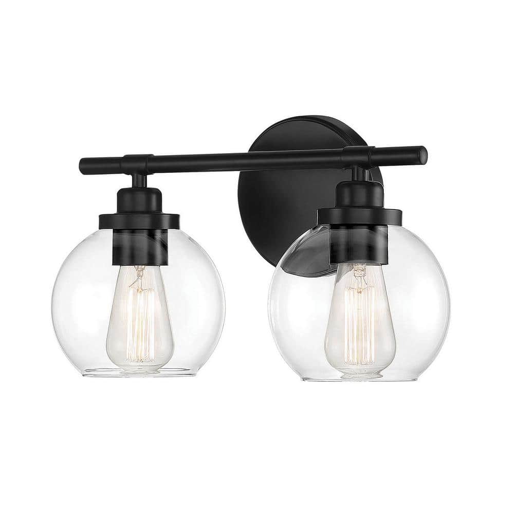 Savoy House Carson 2 - Light Vanity in Matte Black