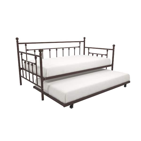 DHP Manila Bronze Trundle Day Bed