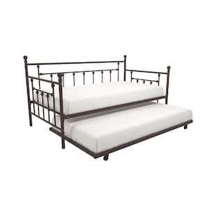 Mia Bronze Twin Daybed and Trundle Set
