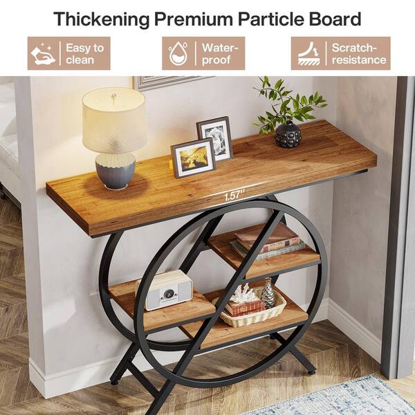 TRIBESIGNS WAY TO ORIGIN Benjamin 41 in. Walnut Rectangle Wood