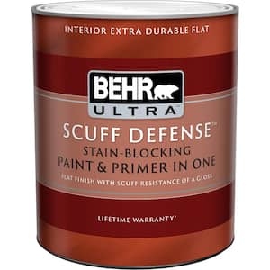 1 qt. Medium Base Extra Durable Flat Interior Paint and Primer in One