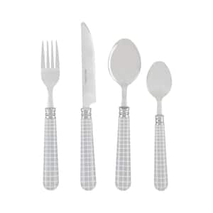 24-Piece Silverware Set with Steak Knives and Organizer Tray, Stainless  Steel Flatware, Mirror Polished, Dishwasher Safe - Bed Bath & Beyond -  33028528