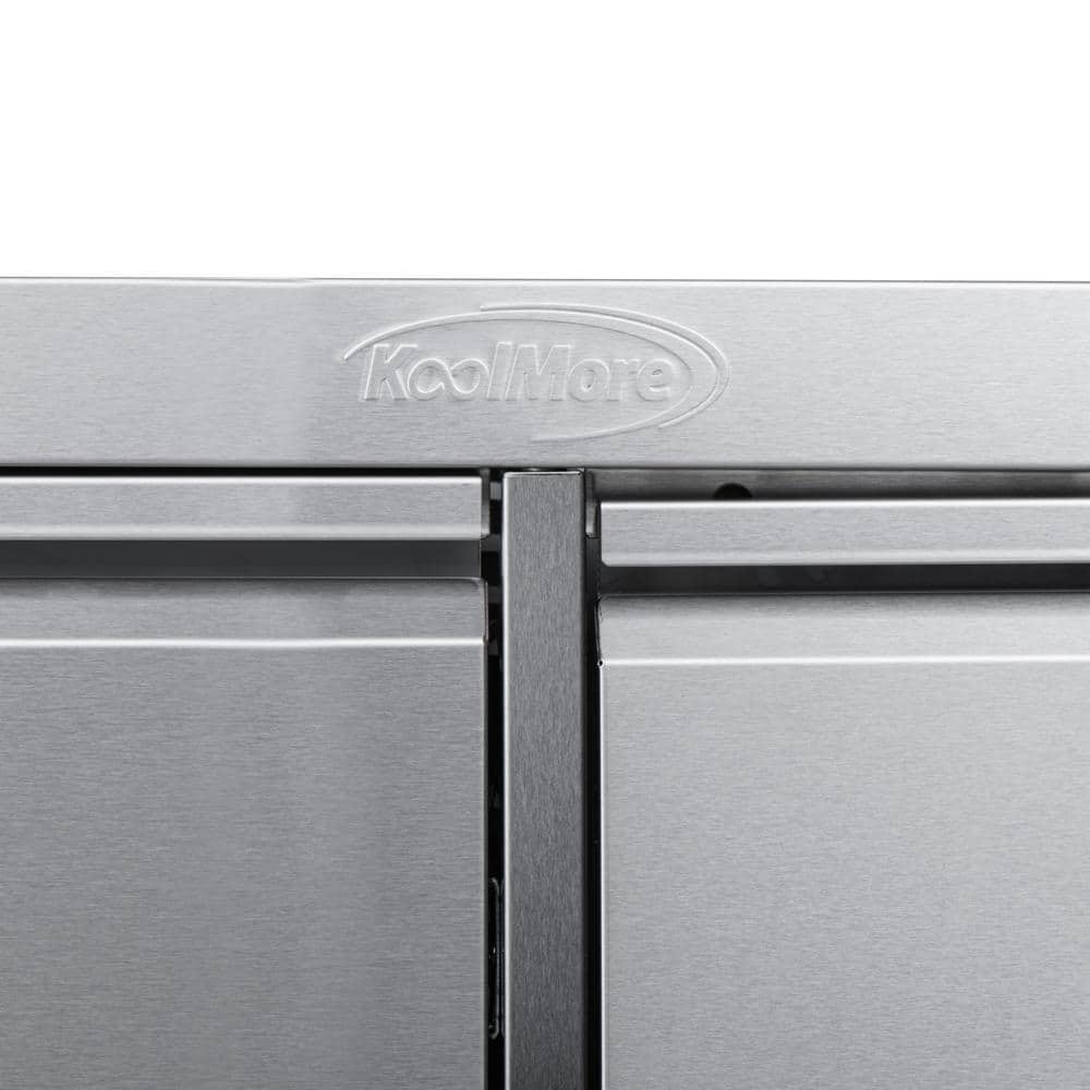 32 in. Stainless Steel Outdoor BBQ Cabinet with Drawers and Gas Tank Storage