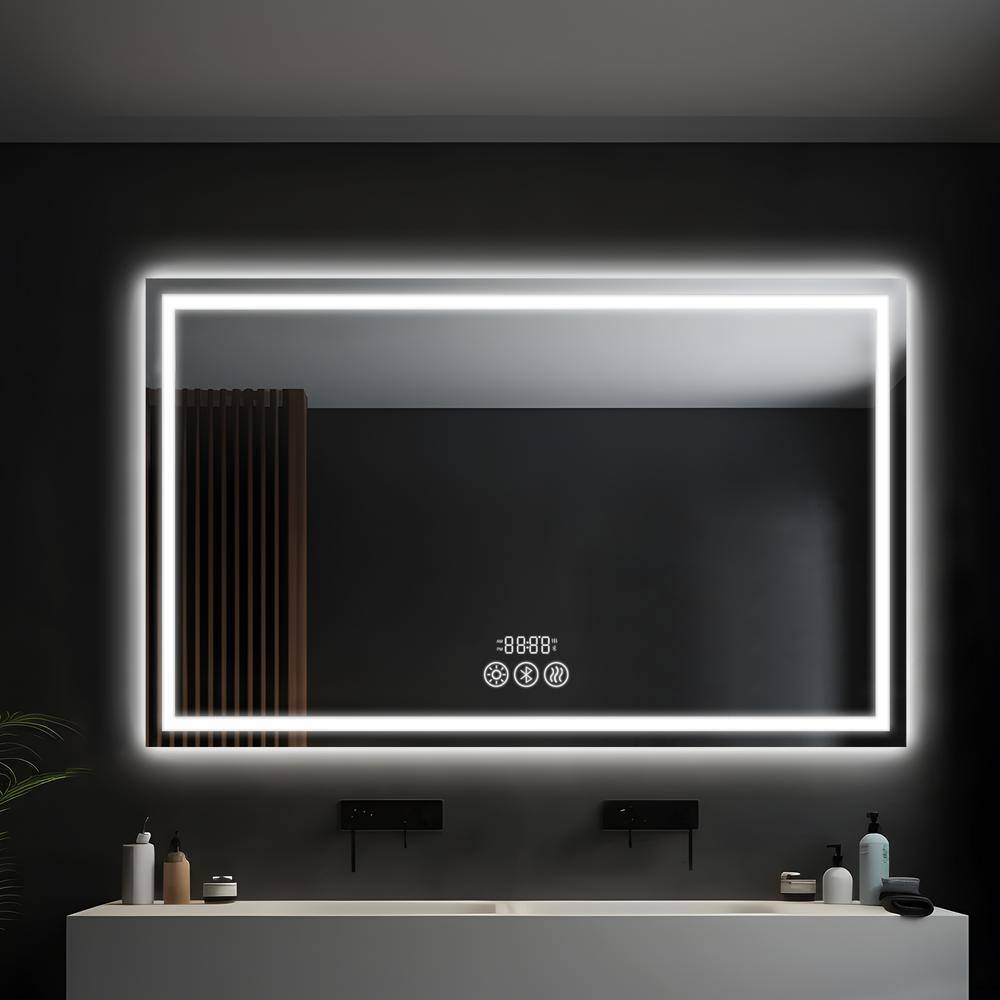 35.8 in. W x 49.2 in. H Full-Size Rectangular Frameless Anti-Fog LED Wall Bathroom Vanity Mirror price history on PriceWatchPro