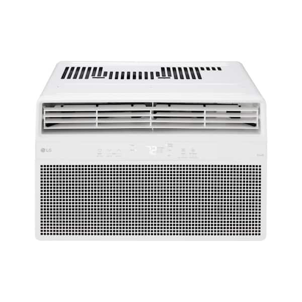 LG 8,000 BTU, 115 Volts, Window Smart Air Conditioner Cools 350 sq. ft. with Remote, WiFi Enabled in White