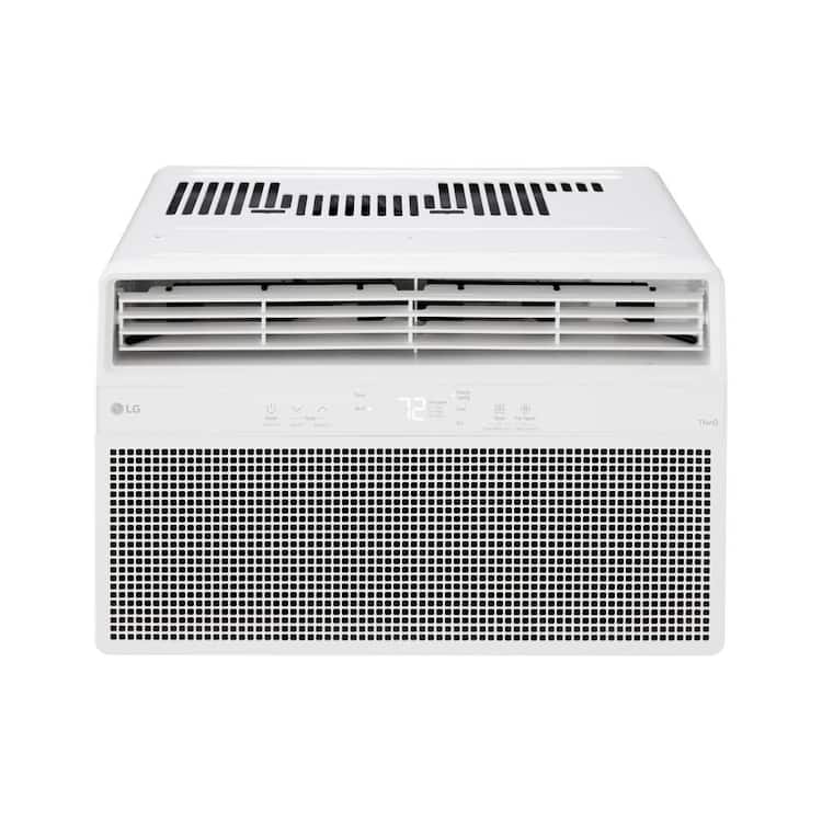 LG 8,000 BTU, 115 Volts, Window Smart Air Conditioner Cools 350 sq. ft. with Remote, WiFi Enabled and Dehumidifier in White