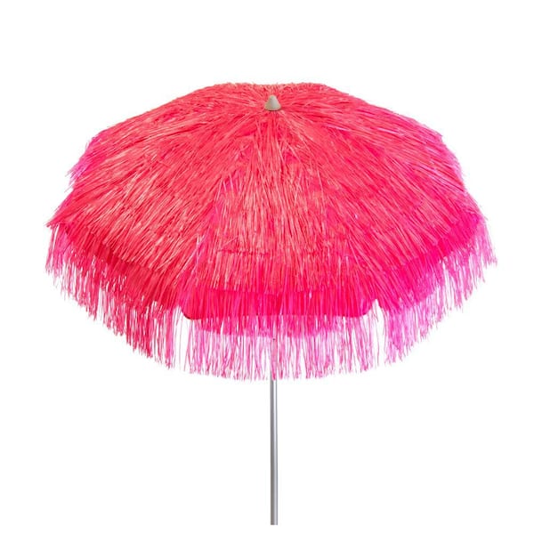 Palapa 6 ft. Aluminum Manual Tilt Patio Umbrella in Pink