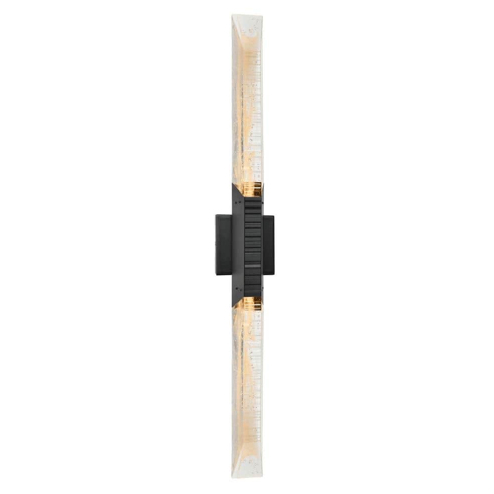 Petra Integrated LED 36in Sand Black Indoor-Outdoor Wall Light with Handcrafted Glass price history on PriceWatchPro