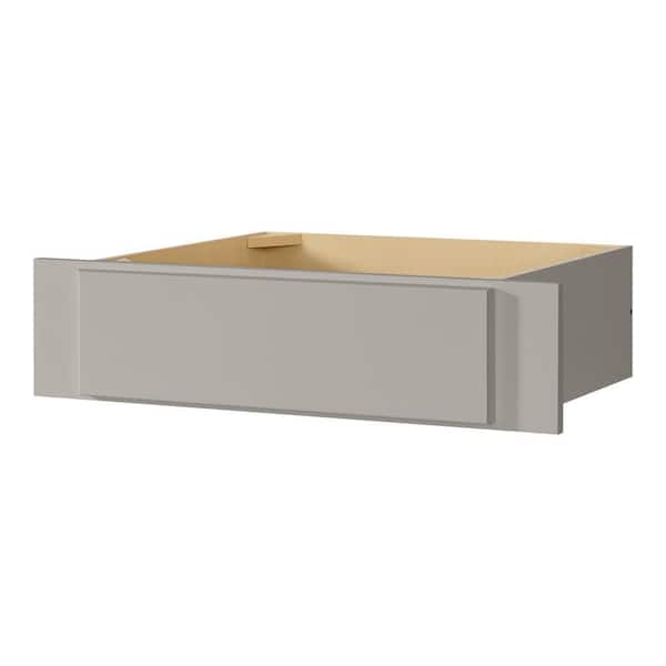 Avondale 30 in. W x 7.5 in. H x 21 in. D Ready To Assemble Plywood Shaker Vanity Knee Drawer in Dove Gray